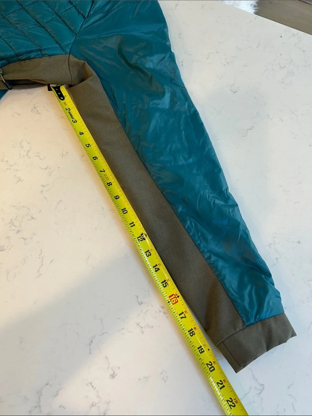 The North Face ThermoBall Hybrid Jacket Men’s Medium Teal Gray Olive Full Zip